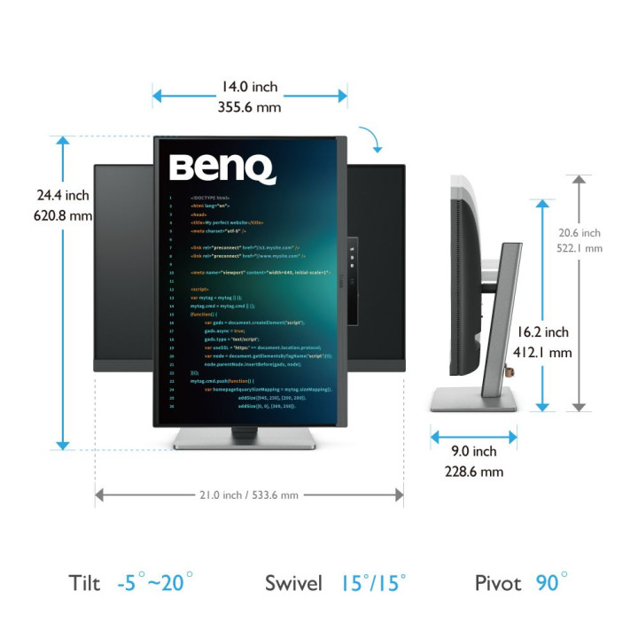 BENQ 24.1  IPS 1610 2560X1600